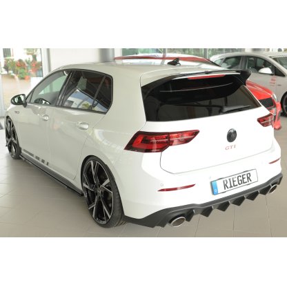 Rieger vložka zadního nárazníku pro Volkswagen Golf 8 GTI Clubsport 5-dvéř., plast ABS bez povrchové úpravy