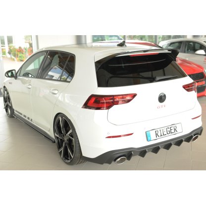 Rieger vložka zadního nárazníku pro Volkswagen Golf 8 GTI Clubsport 5-dvéř., plast ABS bez povrchové úpravy