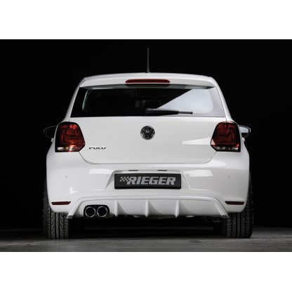 Rieger vložka zadního nárazníku pro Volkswagen Polo 6 GTI 3-dvéř., 5-dvéř. před faceliftem, plast ABS bez povrchové úpravy