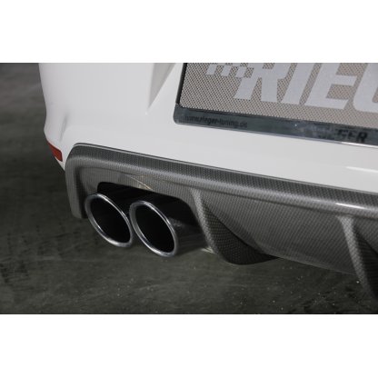 Rieger vložka zadního nárazníku pro Volkswagen Polo 6 GTI 3-dvéř., 5-dvéř. před faceliftem, plast ABS s povrchovou úpravou Carbon-Look