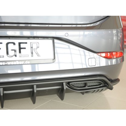 Rieger vložka zadního nárazníku pro Volkswagen Polo AW 5-dvéř., plast ABS bez povrchové úpravy, R-Line, r.v. 06/2017-05/2021