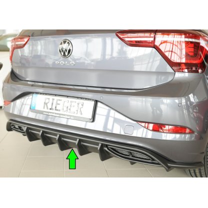Rieger vložka zadního nárazníku pro Volkswagen Polo AW 5-dvéř., plast ABS bez povrchové úpravy, R-Line, r.v. 06/2021-