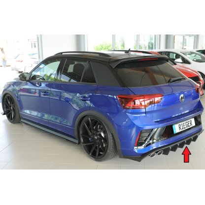 Rieger vložka zadního nárazníku pro Volkswagen T-roc R A1 5-dvéř., plast ABS bez povrchové úpravy, pro vozy s tažným zařízením