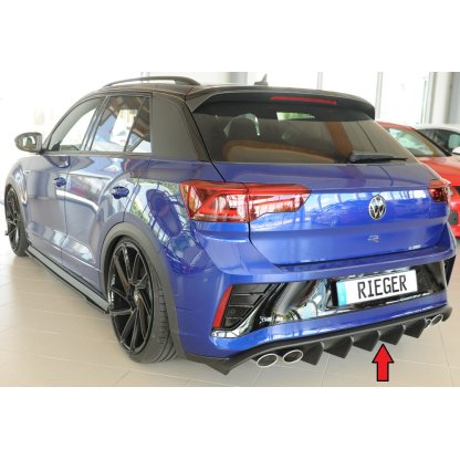 Rieger vložka zadního nárazníku pro Volkswagen T-roc R A1 5-dvéř., plast ABS bez povrchové úpravy, pro vozy s tažným zařízením