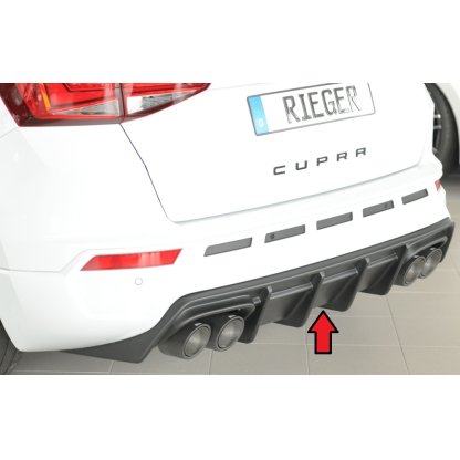 Rieger vložka zadního nárazníku (pro vozy s tažným zařízením) pro Seat Ateca Cupra 5FP, plast ABS bez povrchové úpravy