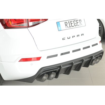 Rieger vložka zadního nárazníku (pro vozy s tažným zařízením) pro Seat Ateca Cupra 5FP, plast ABS bez povrchové úpravy