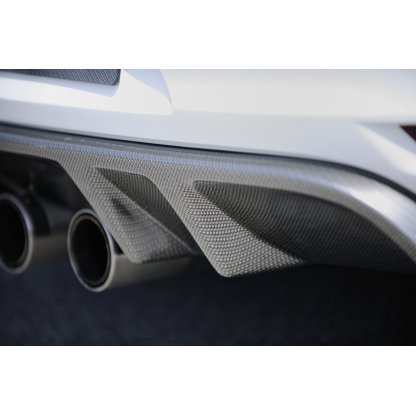 Rieger vložka zadního nárazníku s dvojitými žebry pro Volkswagen Golf 6 vč. GTD, GTI 3-dvéř., 5-dvéř., kabriolet, plast ABS s povrchovou úpravou Carbon-Look