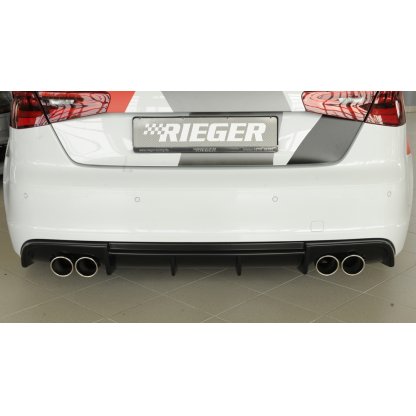 Rieger vložka zadního nárazníku (Typ: 56805) pro Audi A3 S3 8V 3-dvéř. (hatchback 8V1), 5-dvéř. (sportback 8VA) před faceliftem, plast ABS bez povrchové úpravy