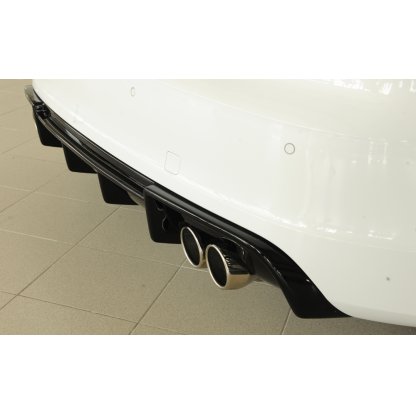 Rieger vložka zadního nárazníku (Typ: 88142) pro Audi A3 S3 8V 3-dvéř. (hatchback 8V1), 5-dvéř. (sportback 8VA) před faceliftem, plast ABS lakovaný do černé lesklé barvy