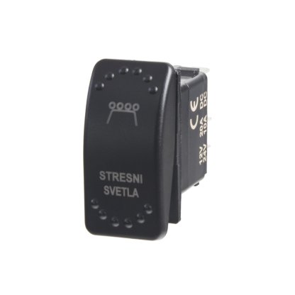 Rocker spínač STŘEŠNÍ SVĚTLA 12/24V