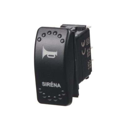 Rocker tlačítko SIRÉNA 12/24V