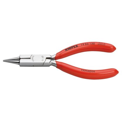 Rovné kulaté kleště 130 mm Knipex s břitem chromované - 1903130