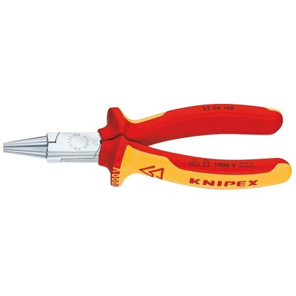 Rovné kulaté kleště 160 mm Knipex VDE chromované - 2206160