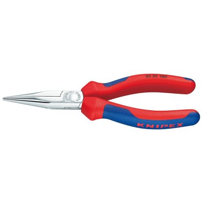 Rovné půlkulaté kleště 190 mm Knipex typu Langbeck chromované - 3025190