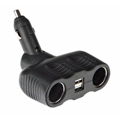 Rozdvojka zapalovače 12/24V + 2x USB (max.10A, max. 2A), 39069