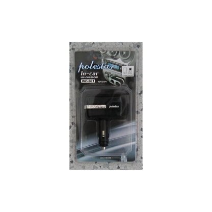 Rozdvojka zapalovače na kloubu 12/24V USB, WF-201 (SPL-20)