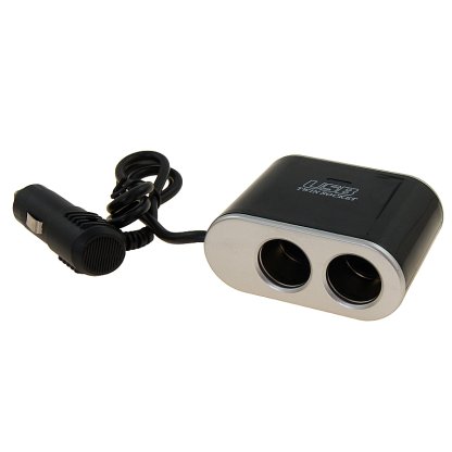 Rozdvojka zapalovače s kabelem, 12/24V, 1xUSB 1A, 58613