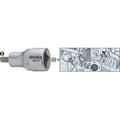 Rozpínací přípravek na pouzdra ložiska kola 1/2" HAZET pro VAG - HA156368 (4912-1)