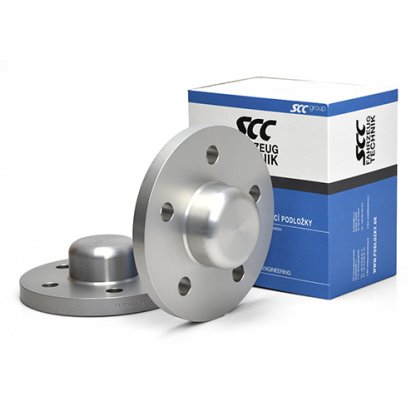 Rozšiřovací podložky 10mm 5/112-66,6 (SCC 12054E) s krytkou, elox 2ks