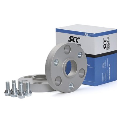 Rozšiřovací podložky 25mm 3/112-57,1 (šrouby M12x1,5)(SCC 13268BE elox, ocel.závit) 2ks