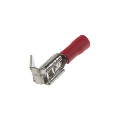 Rozvaděč plochý 6,3 mm červený, 100 ks