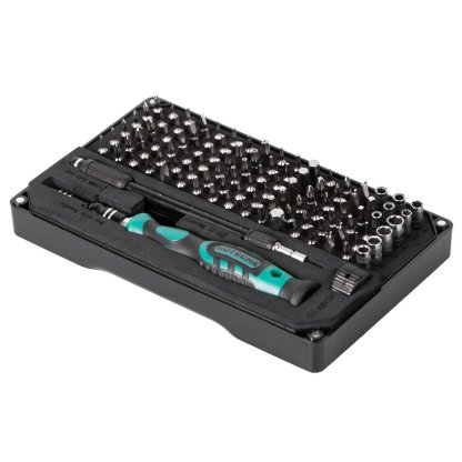 Sada bitů s adaptérem pro jemnou mechaniku, 106 ks - HT251106