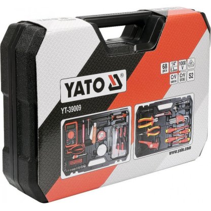 Sada elektro nářadí 1/4", 68 ks - YT-39009