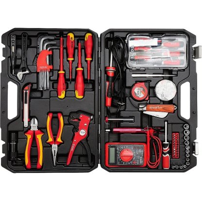 Sada elektro nářadí 1/4", 68 ks - YT-39009