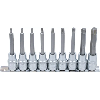 Sada hlavic s bity TORX, 1/2", 9 ks - B5177