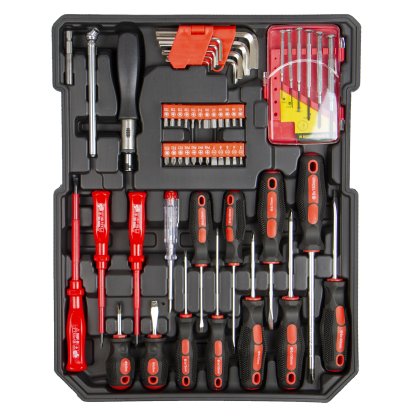 Sada nářadí, Gola sada 1/2" a 1/4" - 428 ks - HT494003