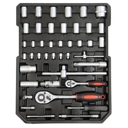 Sada nářadí, Gola sada 1/2" a 1/4" - 428 ks - HT494003