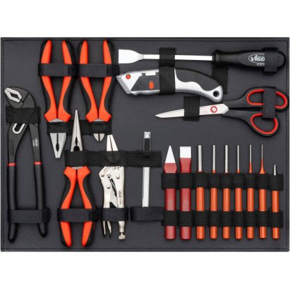 Sada nářadí s Gola sadou 1/2" a 1/4", 143 ks - V2542