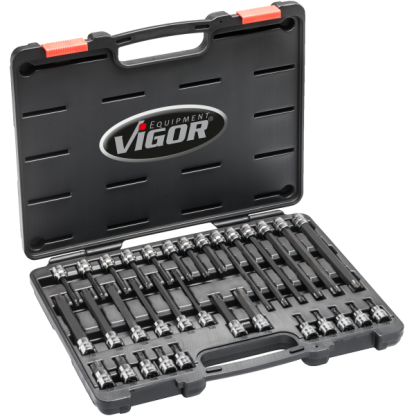 Sada nástrčných hlavic TORX® 3/8" v kufru, 32 ks - V6017