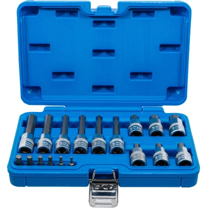 Sada nástrčných klíčů, imbus, 1/4", 1/2", 3 - 12 mm, 18 ks - B5171
