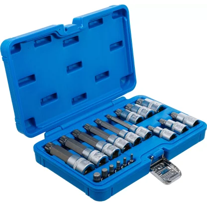 Sada nástrčných klíčů, tisícihran XZN, 1/4", 1/2", M4 - M18, 18 ks - B5172