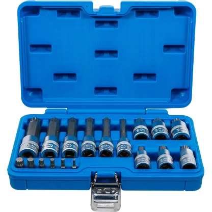 Sada nástrčných klíčů, tisícihran XZN, 1/4", 1/2", M4 - M18, 18 ks - B5172