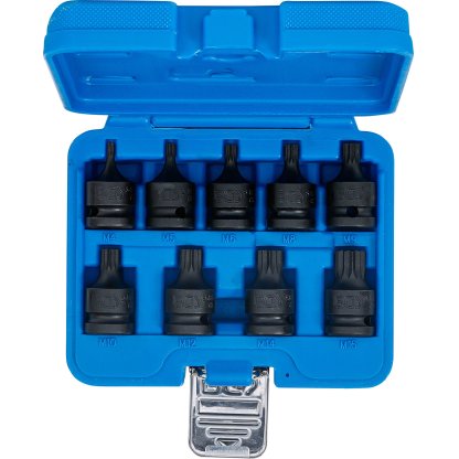 Sada nástrčných klíčů, XZN, 1/2", M4 - M16, 9 ks - BGS 5487