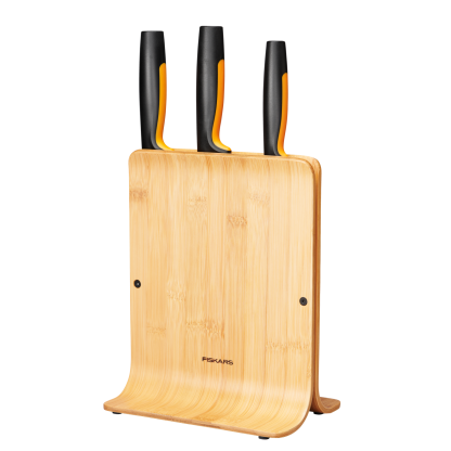 Sada nožů Fiskars Functional Form v bambusovém bloku, 3 ks - 1057553