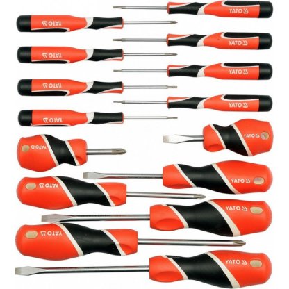 Sada šroubováků křížové/ploché/TORX 15 ks - YT-25981