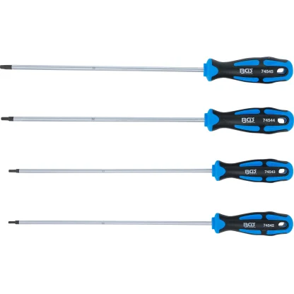 Sada šroubováků TORX, extra dlouhé, T15 - T30, 4 kusy - B74541
