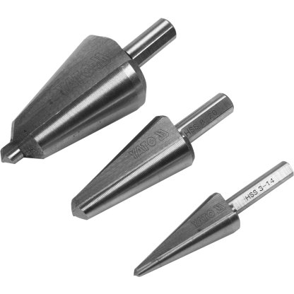 Sada stupňovitých vrtáků, HSS, 3 - 30 mm - YT-44730