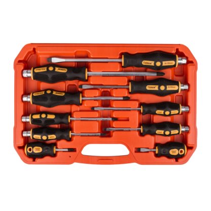 Sada úderových šroubováků 10 ks, magnetické hroty - HT241110