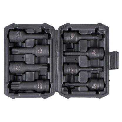 Sada vnějších nástrčných klíčů TORX 1/2", 8 ks - HT206201