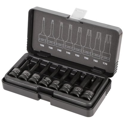 Sada vnějších nástrčných klíčů TORX 1/2", 8 ks - LIASA40007