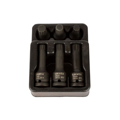 Sada vnějších nástrčných klíčů XZN 1/2", krátké a dlouhé M14, M16, M18, sada 6 ks - LIATF5214