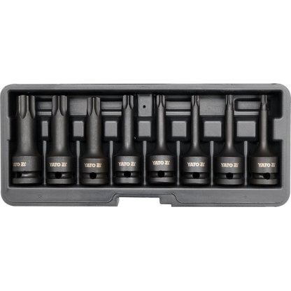 Sada vnějších rázových nástrčných klíčů 1/2" TORX T30-T80, 8 ks - YT-1065