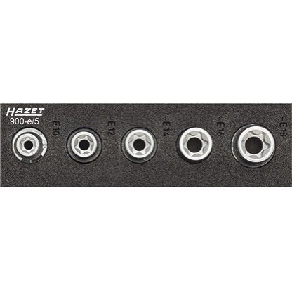 Sada vnitřních nástrčných klíčů TORX® 1/2" E10-E18 HAZET 900-E/5 - HA129331