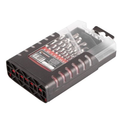 Sada vrtáků do kovu, 1 - 10 mm, 19 ks - HSSCO519P