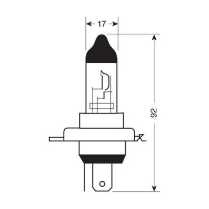 Sada žárovek 2xH4/12V 55W blue xenon 4500K, 58184