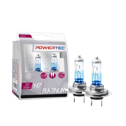Sada žárovek H7 12V Powertec Platinum + 130%, PTZPT7-DUO, 51432